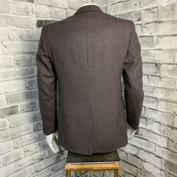 Vintage Union Made Wool Two Button Single Vent Lined Blazer Sport Coat - Picture 5 of 15